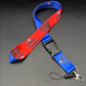 NBA Los Angeles Clippers Red and Blue Lanyard